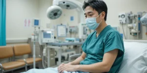 위내시경 금식 시간 대기 장면