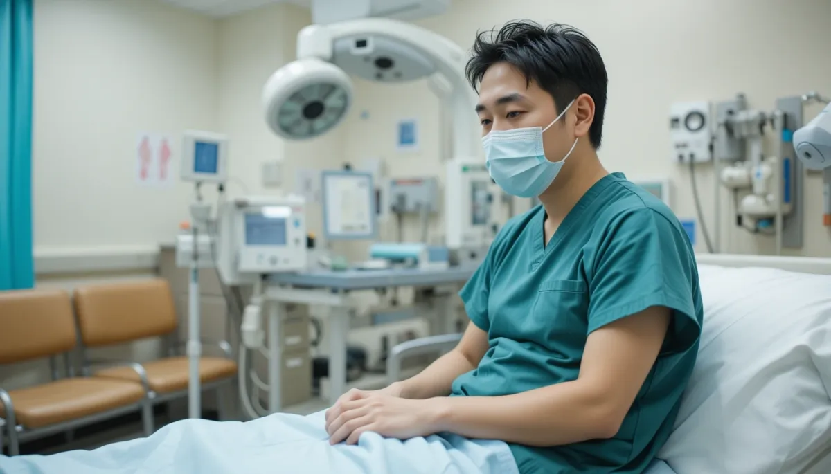 위내시경 금식 시간 대기 장면