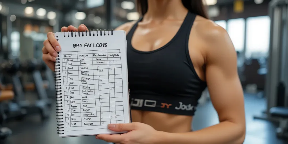 트레이너가 식단표 보여주는 체지방 감량 식단 모습