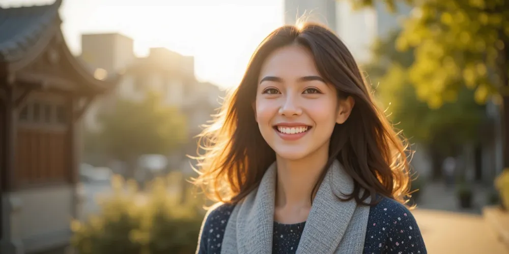 갱년기 증상 완화 후 자신감을 되찾은 여성의 모습