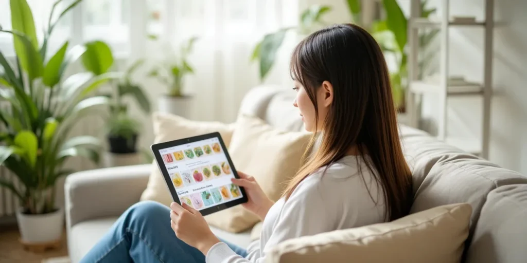 고혈압 식단 추천을 위한 정보 탐색 모습