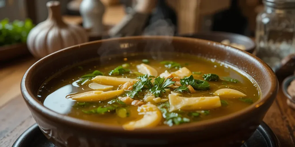 생강차를 준비하는 주방에서의 모습