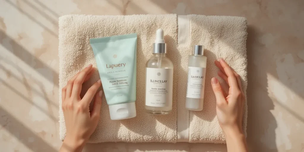 마스크 피부트러블 루틴 시작 전 필요한 준비물 모습