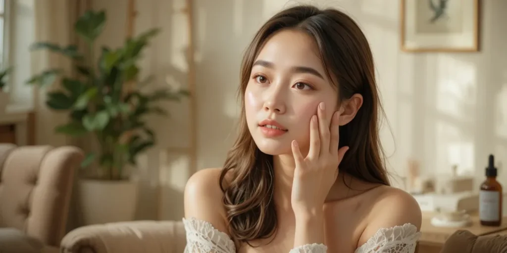 외부 환경 변화에도 피부를 보호하는 루틴을 실천하는 모습