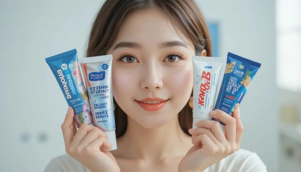 충치 예방 치약 추천 TOP 5 비교 분석과 선택 기준 2 충치 예방 치약 여러 제품을 비교하는 여성의 모습