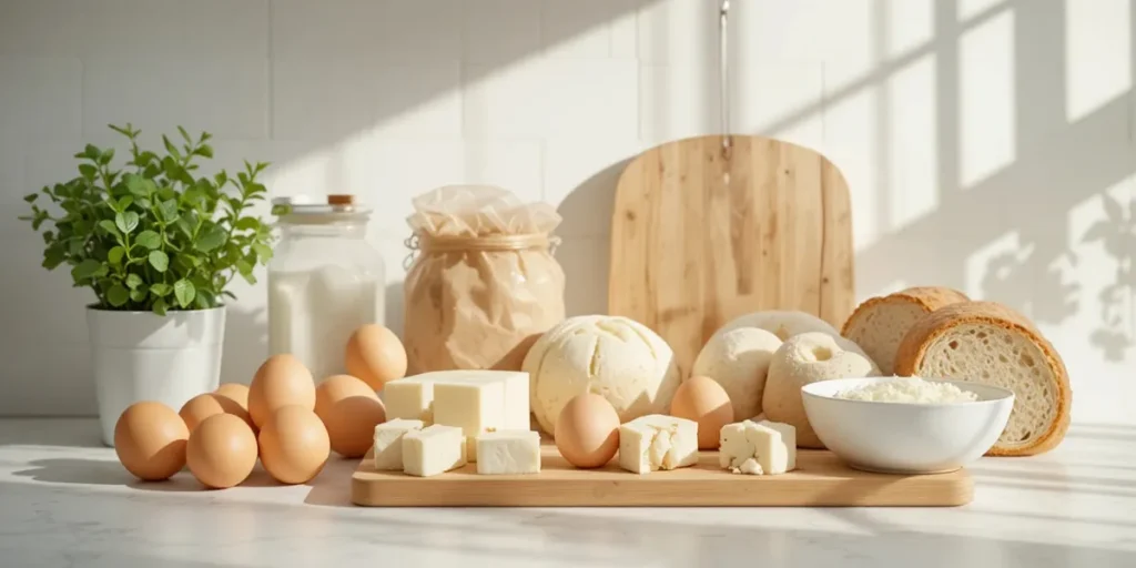 대장내시경 권장 음식으로 계란과 두부 등 소화가 잘되는 식재료의 모습