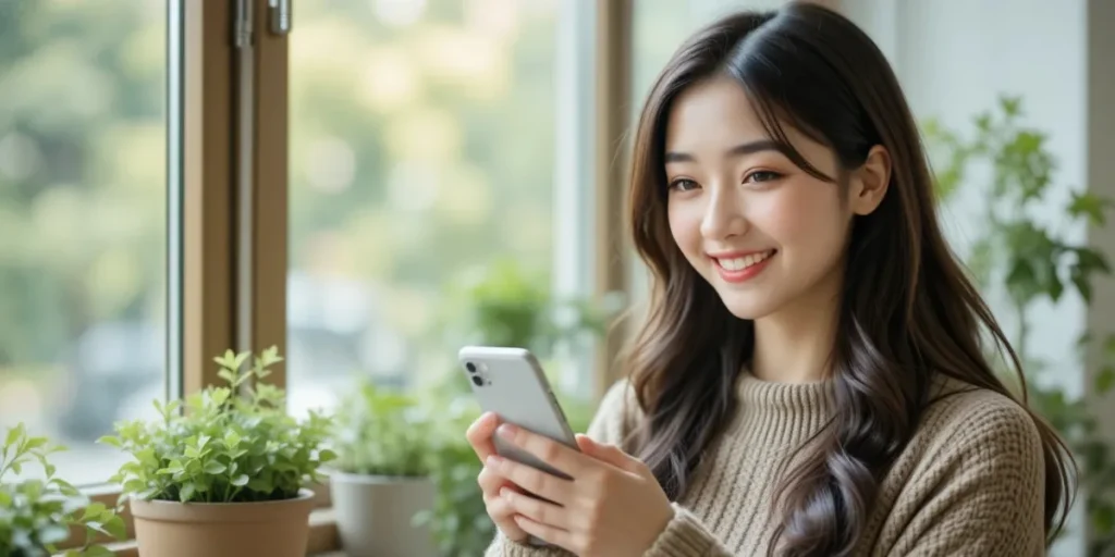 국가건강검진 언제 받나 전화로 문의하는 모습