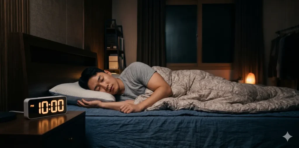 건강검진 간수치 낮추는 법 영양제 조합과 밀크씨슬 부작용 7 만성질환 예방 관리 목적으로 수면 리듬을 지키기 위 침대에서 잠을 청하는 모습