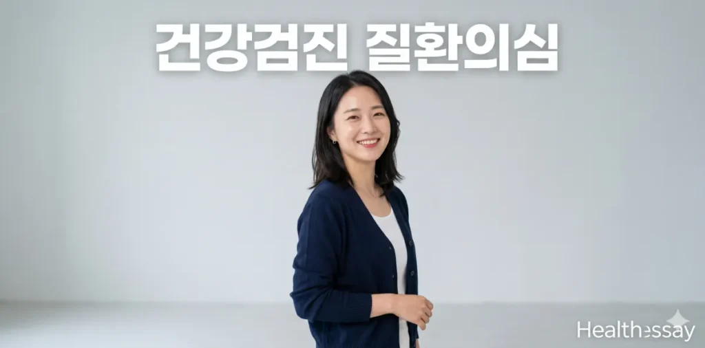 매년 너무나 고민인 건강검진 질환의심 판정을 극복하기 위해서 굳게 다짐하는 모습