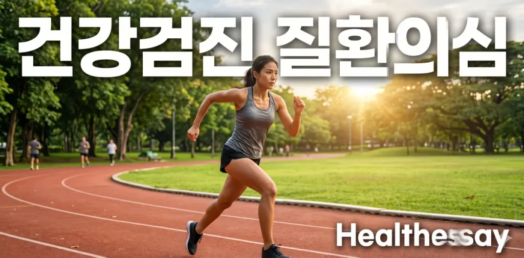 혈관 건강을 돕는 콜레스테롤 낮추는 법 실천을 위해 트랙 위를 열심히 달리는 모습