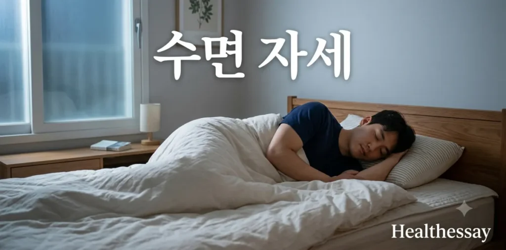역류성 식도염 수면 자세 관리를 통해서 아주 편안하게 깊은 잠에 빠진 모습